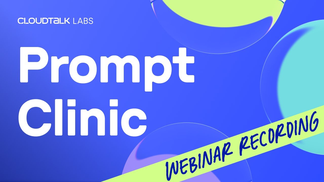 Build Better Voice Agents: 5-Part Prompt Framework + Live Test | CloudTalk Labs S01E01