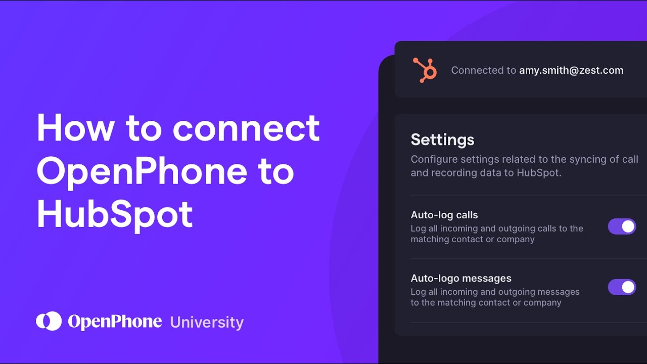 How to connect OpenPhone to HubSpot