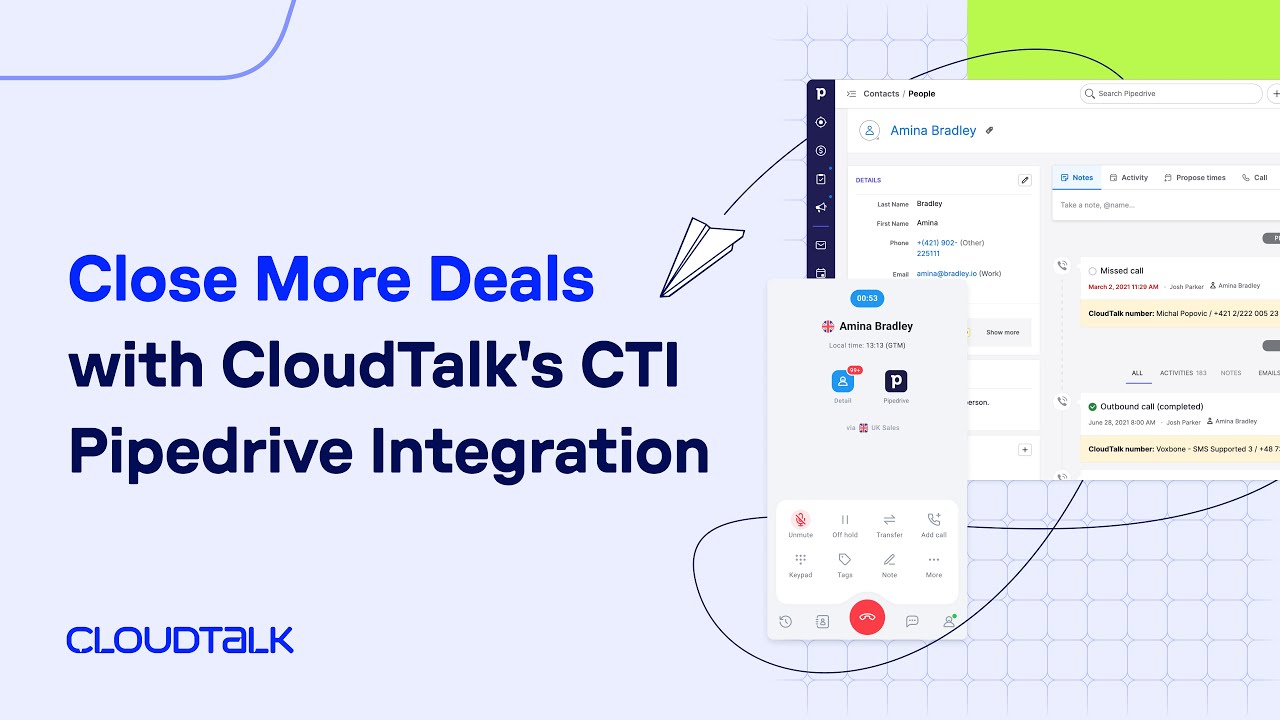 Pipedrive + CloudTalk - Integration Overview