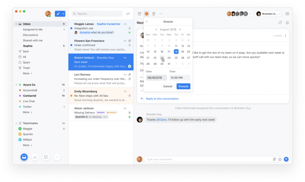 Front - soneca para mais tarde